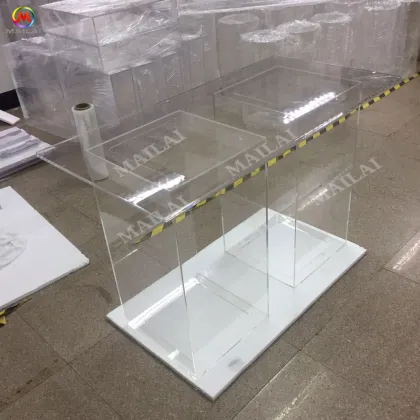 Wedding Banquet Table: Cheap Rectangular Legs Transparent Acrylic Dining Table