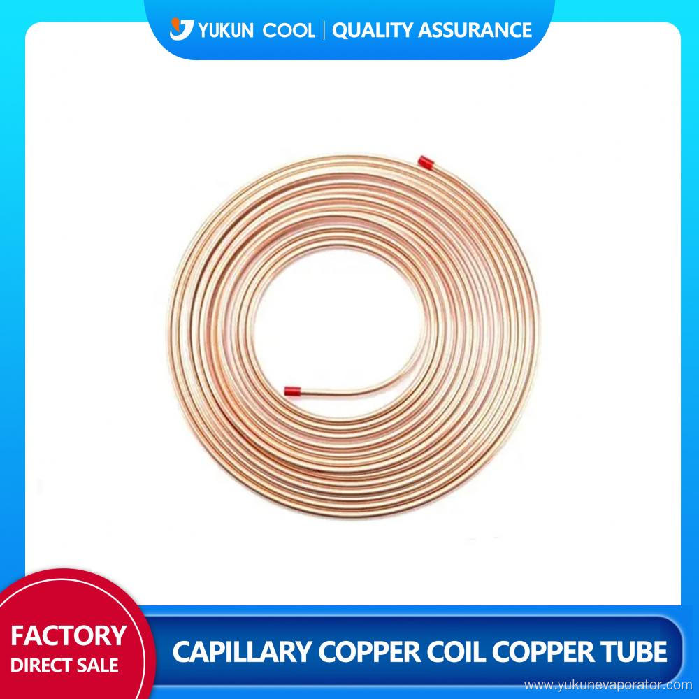 Pancake coil capillary copper coil