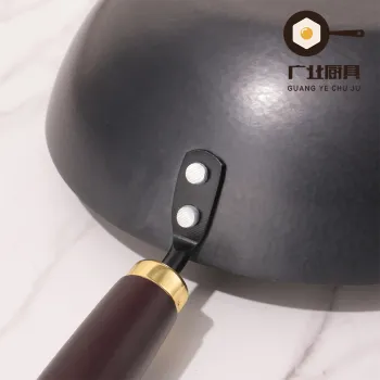 Custom Etched Wok for Non-Electric Cooking