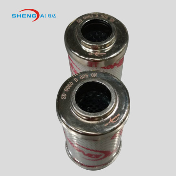 High pressure pleated hydraulic oil filter cartridge