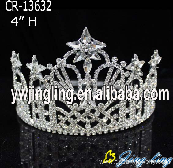 Fashion Rhinestone Star Pageant Crown