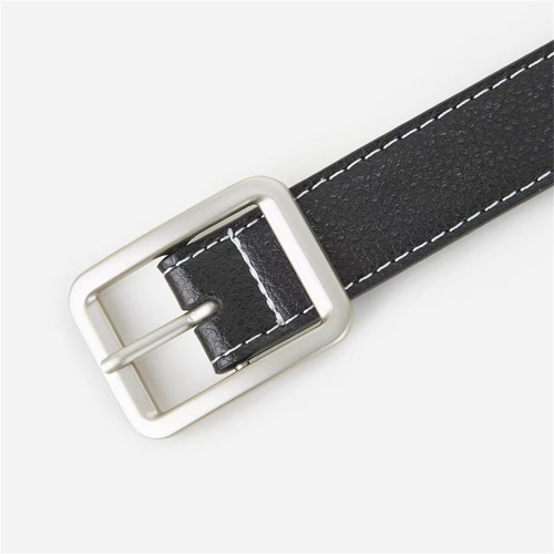 Cinturón de cuero negro premium