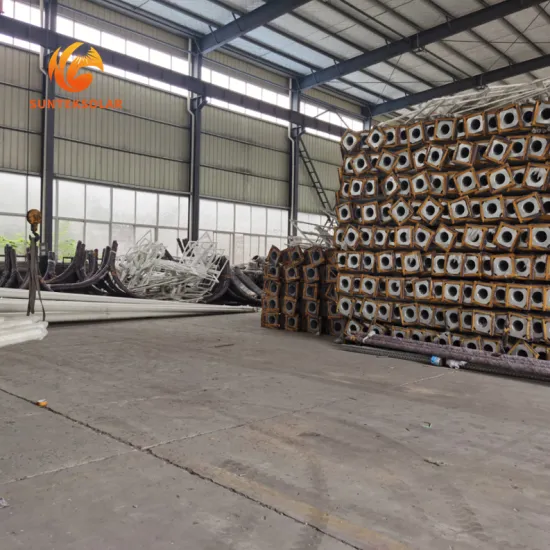 5m Octagonal Galvanized Steel Street Light Poles by Professional Manufacturer