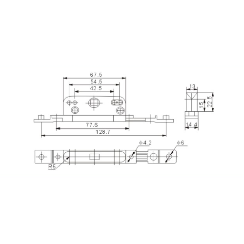 Lock box unidirectional