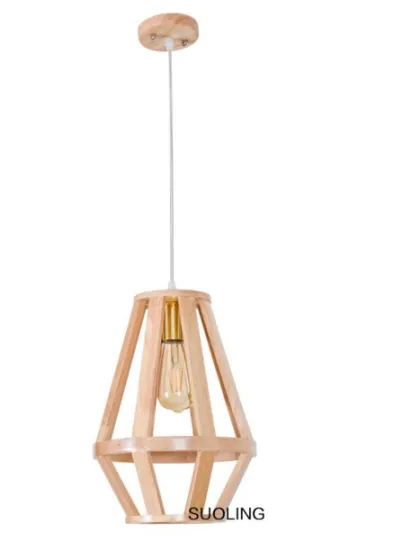 Bird cage wooden chandelier indoor decoration