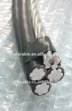 Aerial bundled cable/Duplex Triplex Quaduaplex ABC cable/ overhead cable