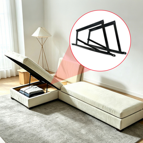 Dobradiça para cama de armazenamento Hardware de elevação de mola a gás