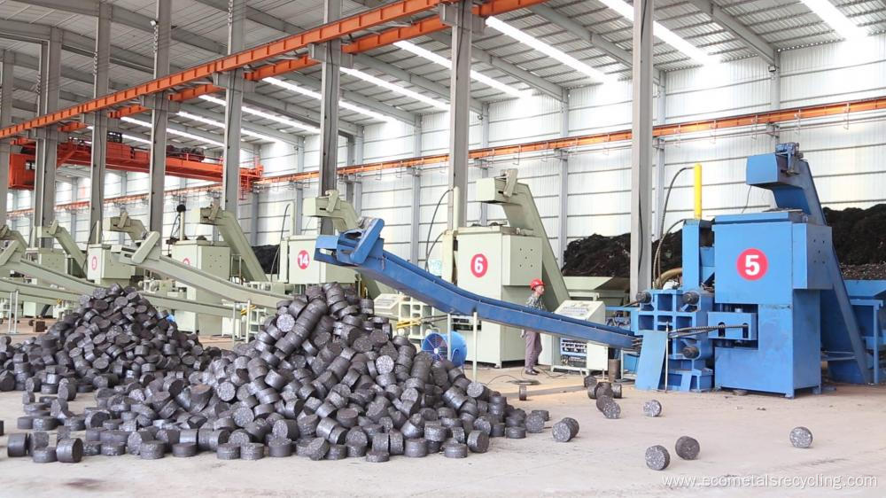 Horizontal Steel Turnings Briquette Machine for Smelting