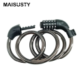 Stalowy kabel rowerowy Blokada roweru z liczbami hasłem