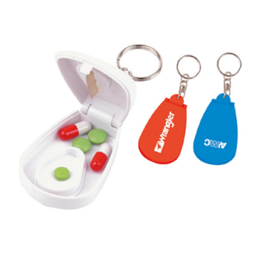 Mini Plastic One-Day Pill Box with Cutter