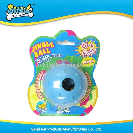 2015 Best Seller Multiple Colors Durable Rubber Dog Ball Toy