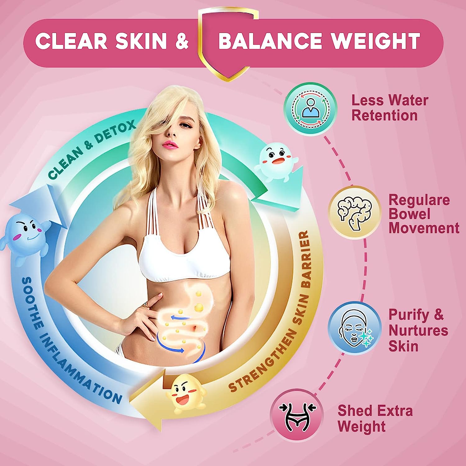 OEM ODM Vegan Weight Loss Probiotic Powder Digestive Support Prebiotic Body Slim Women's Probiotic Powder