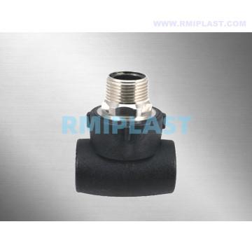 HDPE Socket Male Screw Tee Male Thread Fitting