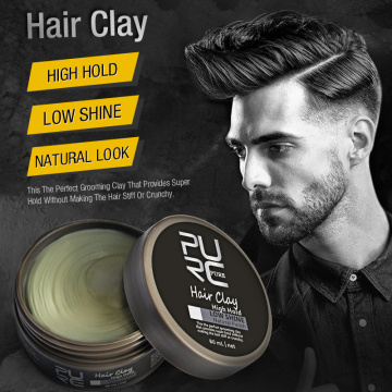 PURC Styling Hair Clay Refreshing Smell Natural Look Hair Styling Wax High Hold Low Shine For Men's Fashion Hair Styling Product