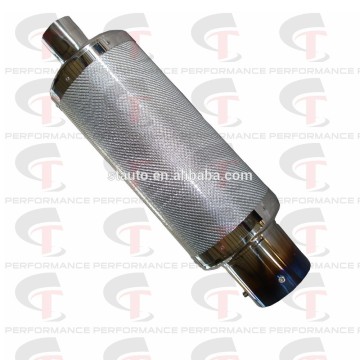 carbon filber polish exhaust muffler TPM204