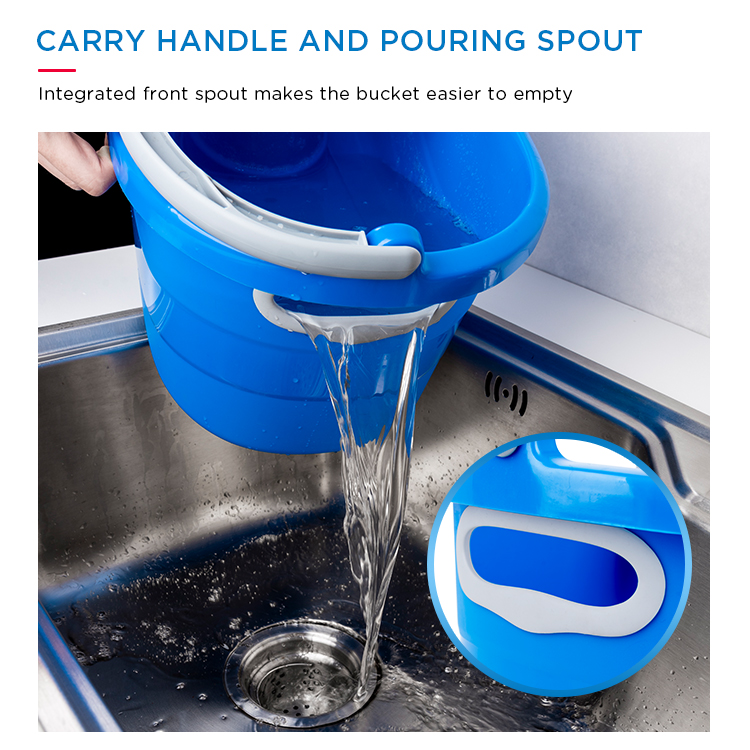 plastic basket spin mop