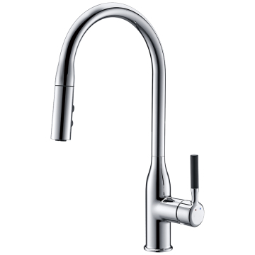 Deck-Mounted Single Handle Chrome Pull-Out Kitchen Sink Faucet BSL-KF035 Mixer Taps