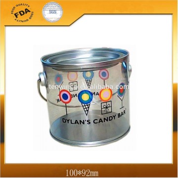 PVC Tin Bucket with Metal Handle
