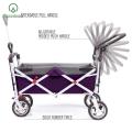 Außenleiter Outdoor Push Pull Folding Wagon Purpur mit Baldachin