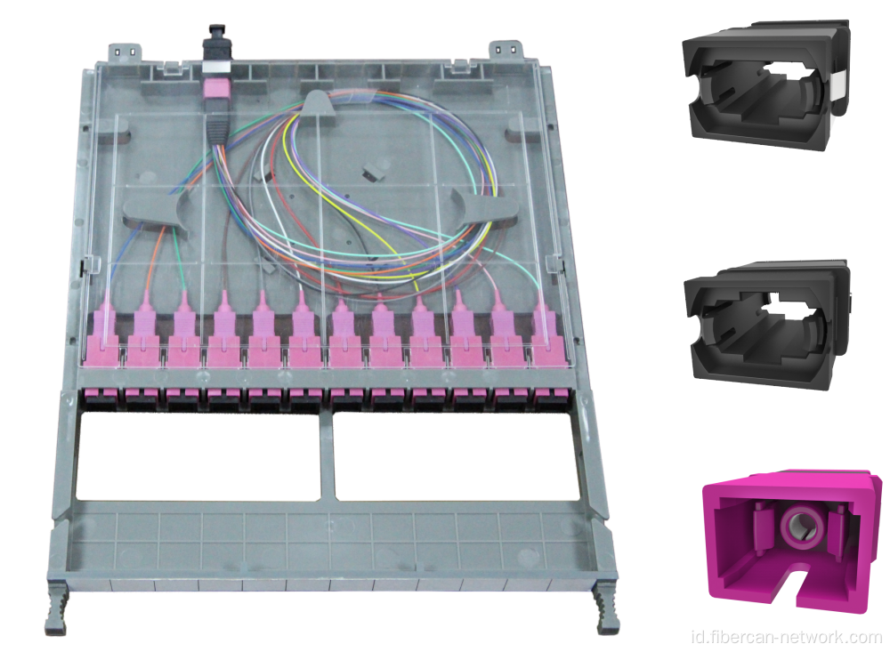 12 Kaset Fiber MTP/MPO ke SC Fiber Optic