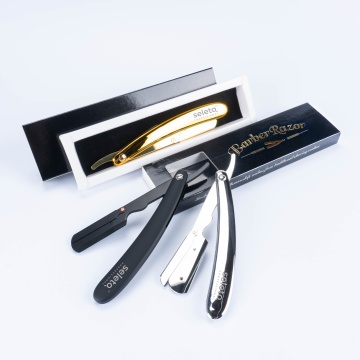 Gold Barber Rasiermesser für den japanischen Stil für die Bartrasur für Männer