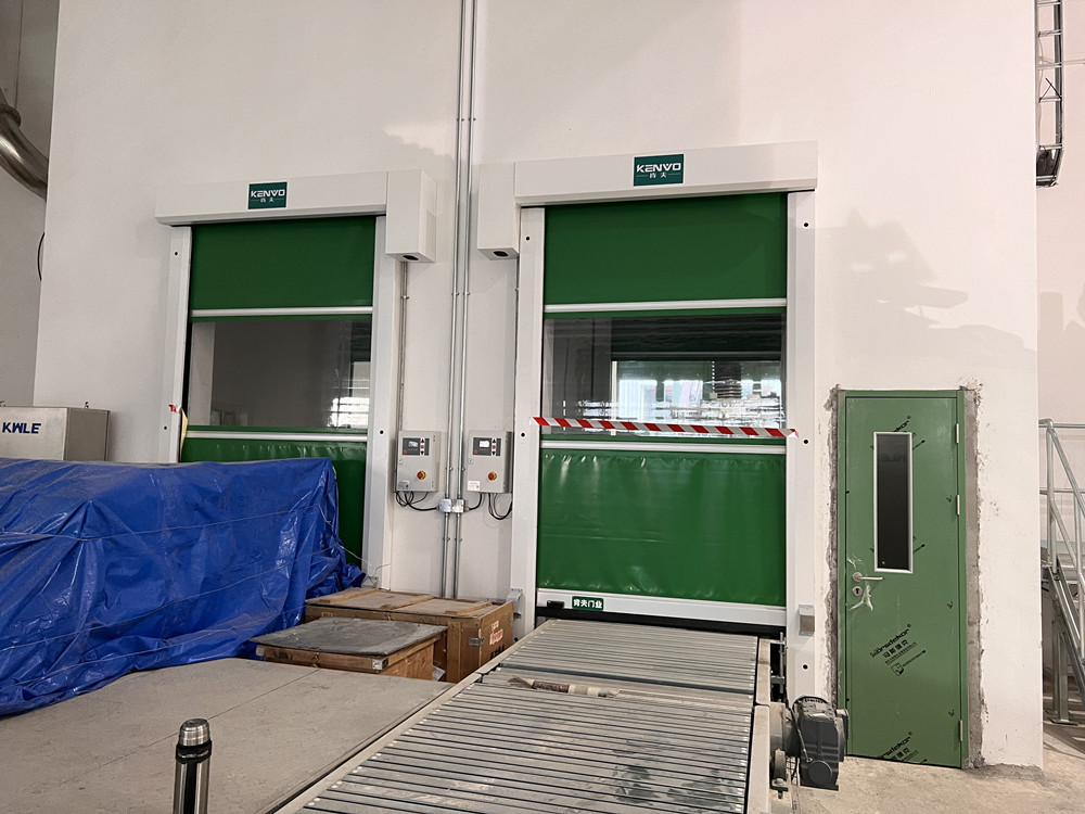 USA food factory with KENVO pvc high speed roller shutter door