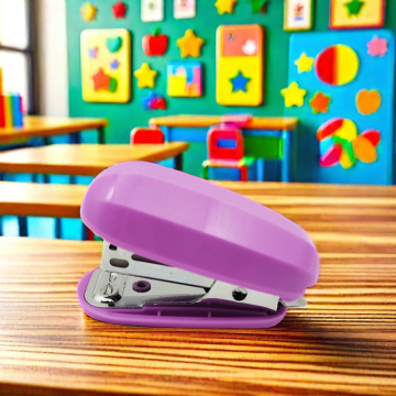 Cute Mini Stapler with Remover - 12 Sheets Desktop Paper Binding for Office Stationery Promotion