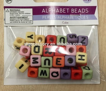 alphabet letter beads, alphabet pony beads, plastic beads