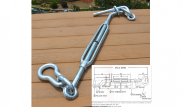 Drop Forged US Type Large Decklashing Turnbuckle