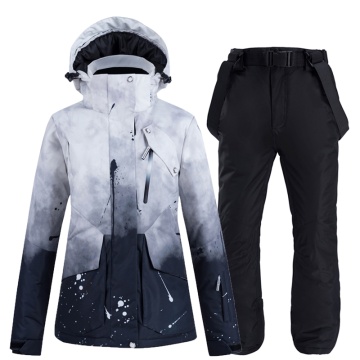 Gradient couples ski suit