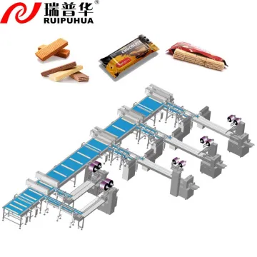 Full Automatic Wafer Biscuit Flowpack Packaging Machine with Feeding System