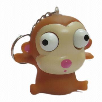 Novelty Pop-out Eyes Squeeze Keychain