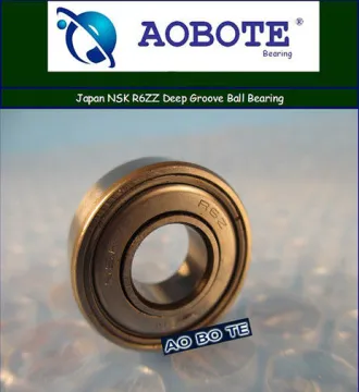 Zz Seal Japan Nsk Ball Bearings R6zz With Deep Groove , High Speed
