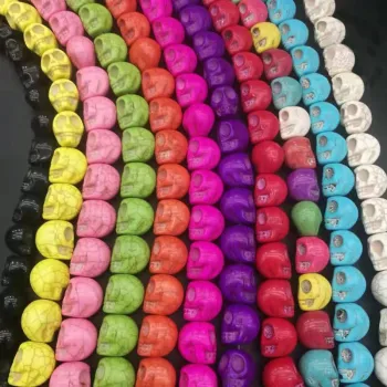 Top Selling DIY Howlite Skull Character Beads for Jewelry Making