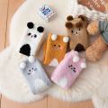 Emboridered Warm Cute Fluffy Home Bed Socks