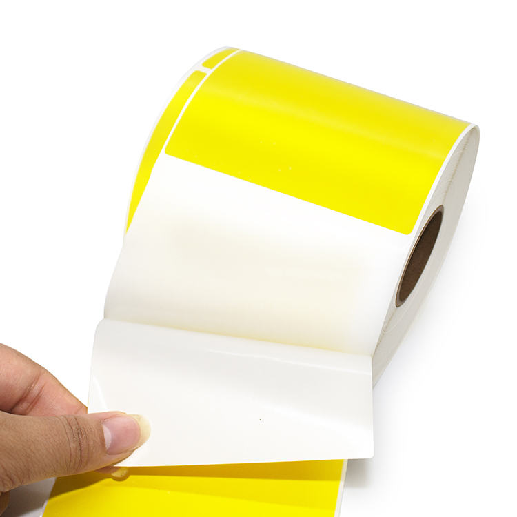 Yellow Label sticker Compatible with Zebra printer
