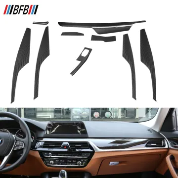 Pre-Preg Carbon Fiber Interior Accessories Full Set for BMW 5 Series G30 Dashboard and Panels - 9PCS