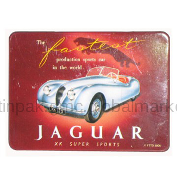 Rectangular card shape tin