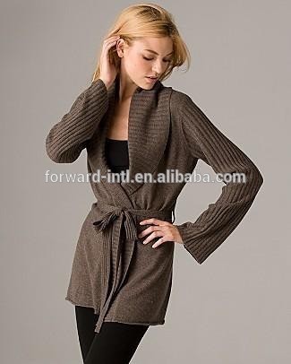 fasion design cashmere sweater 12gg women cardigan