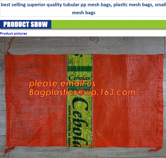 net potato onion mesh bag, Tubular netted mesh bags for garlics, Leno Mesh Fruit Packaging Bags, plastic circular drawstring bag