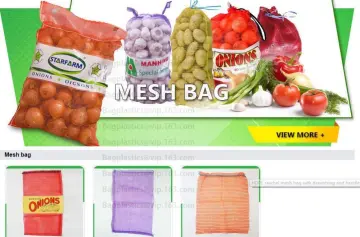 PE mesh bag for fruit ,potatoes packing mesh net bag, mesh bag for onion, vegetable mesh bag pp bag, PE raschel mesh bag for oni