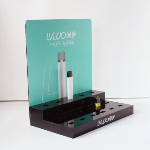 Train plexi acrylic countertop e cigarette display stand