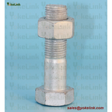 Boulon hexagonal lourd ASTM A325 avec écrou A563 HDG