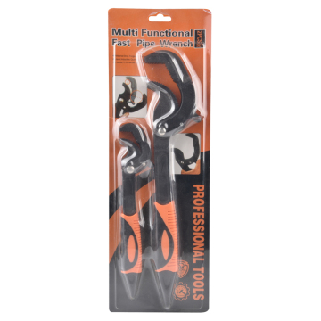 2Pcs Universal Quick Snap Multi-Function Tool Set: Allen Wrench & Adjustable Wrench Spanner