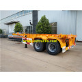 2 Axle 30 Ton Low Flatbed trailers trailers