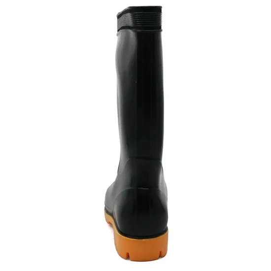 Waterproof cheap plastic PVC work rain boots