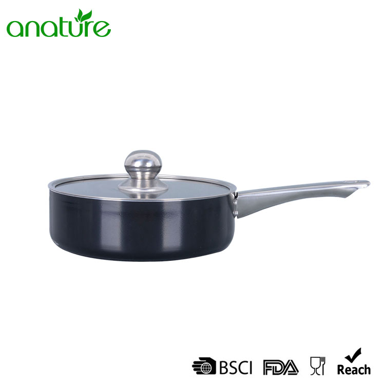 Pressed Stainless Steel Handle 10Pcs Cookware Set