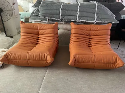 Leather togo sofa