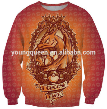 WY25 Europe explosion models printing Breathing dragon sweater wholesale