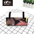 Hojas tropicales personalizadas Bag Bag Bag Bag Cosmetic Lápiz y bolsa de bolso multifuncional